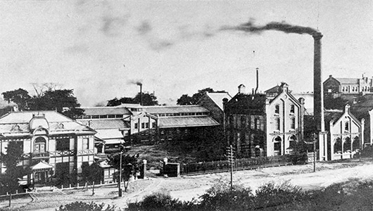 The Dainippon Beer Sapporo Brewery around 1909 (today the Sapporo Factory)