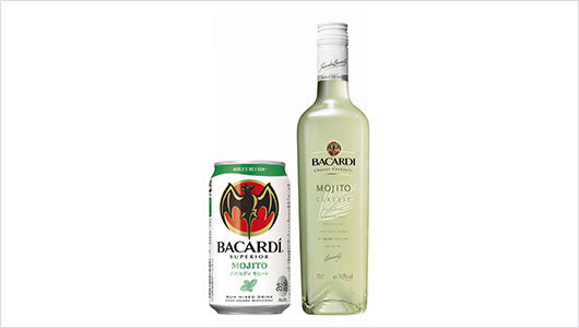 Left: BACARDI Mojito 350 mL can
(Launched in March 2012)
Right: BACARDI Classic Cocktails - Mojito 700 mL bottle
(Launched in April 2012)