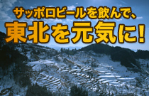 サッポロビールを飲んで、東北を元気に！