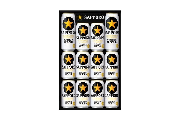 サッポロ生ビール黒ラベル缶350ml×10本、サッポロ生ビール黒ラベル缶500ml×2本