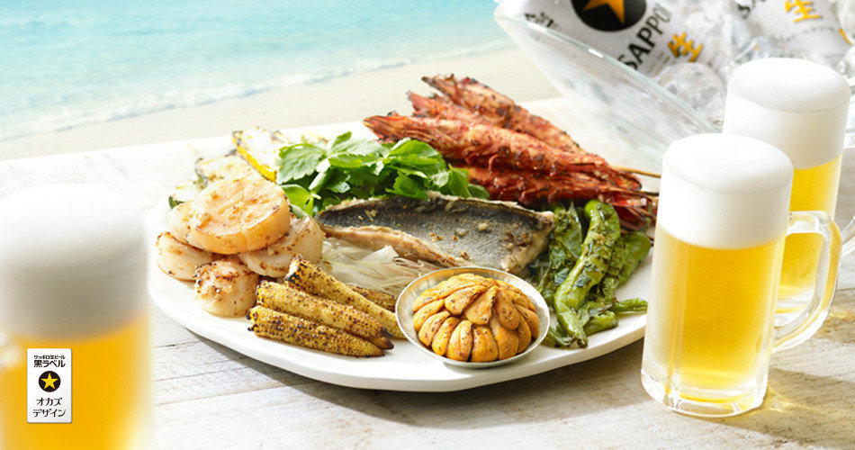 オカズデザインが提案する黒ラベルに合う食40選 夏野菜と魚介の香味焼き