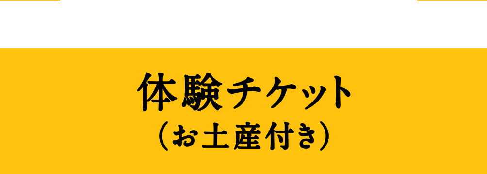 300人限定 体験チケット(お土産付き)