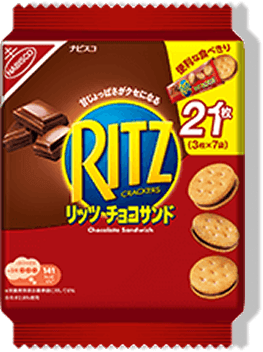リッツ ファミリーパック チョコサンド 7袋入写真