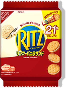 リッツ ファミリーパック バニラサンド 7袋入写真