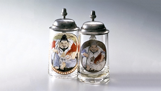 Yebisu Beer steins