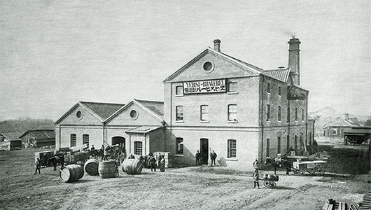 The Yebisu Beer Brewery when it was first completed