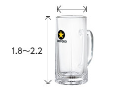 ビールグラスの理想の比率