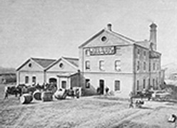1889年（明治22)竣工の「ヱビス醸造場」