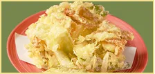 絶品かっぱえびせん クリームチーズと旬菜のかき揚げ