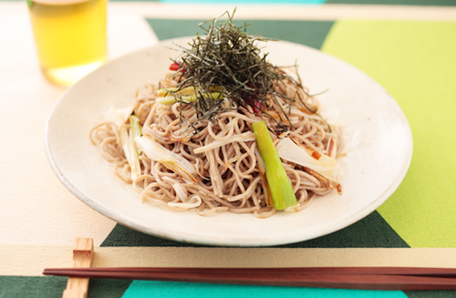 ホットプレートで炒め日本そば