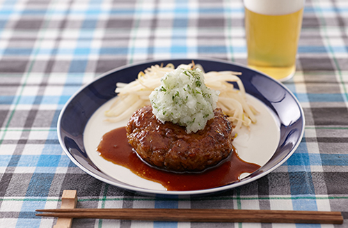 照り焼きハンバーグ　大根おろしがけ