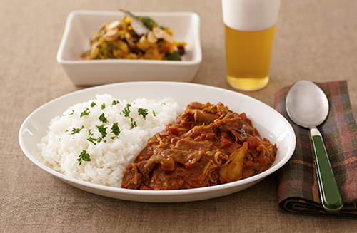 まいたけとえのきの牛肉カレー