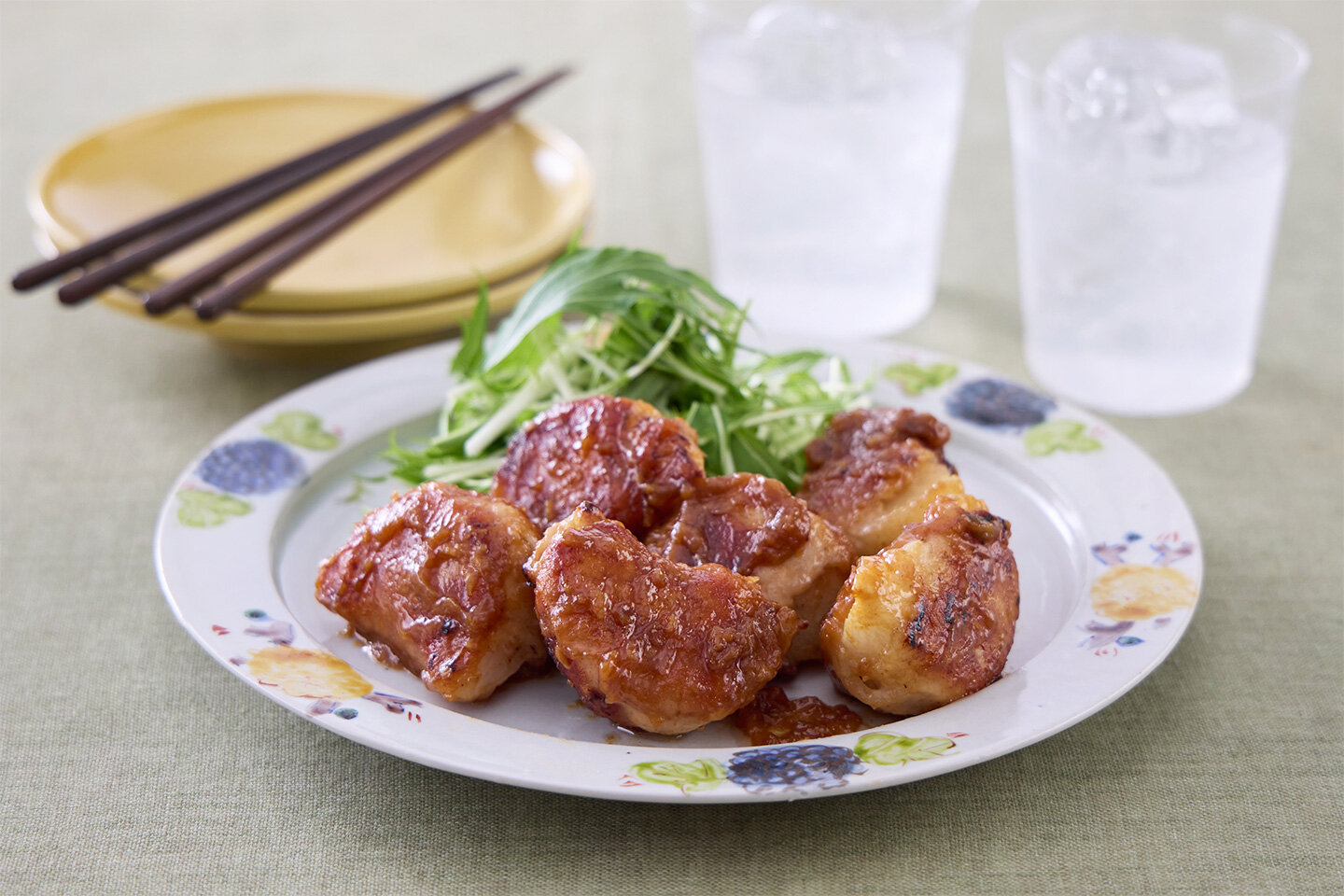 新玉ねぎの肉巻き焼き