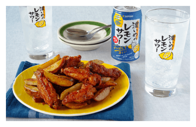 スパイシー！チキチキボーンとじゃがいものジャーマンポテト風イメージ画像