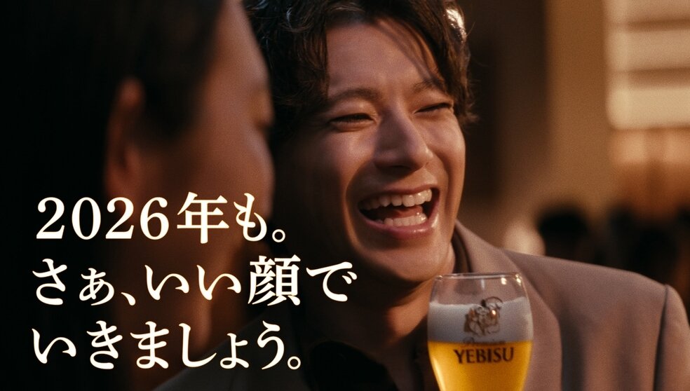 ヱビス「たくさんのいい顔」篇 15秒