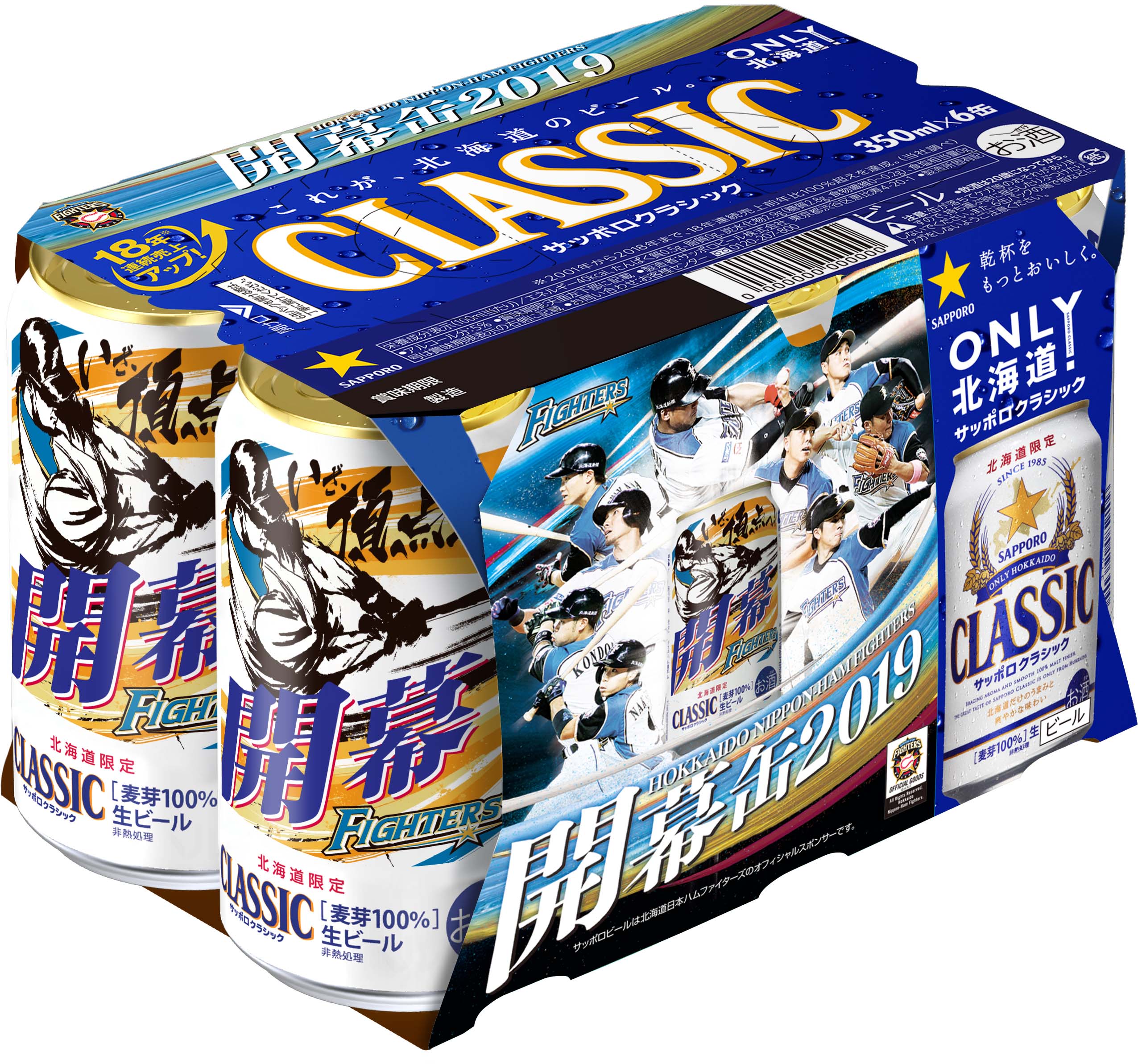 サッポロ クラシック ファイターズ開幕缶2019」北海道限定販売