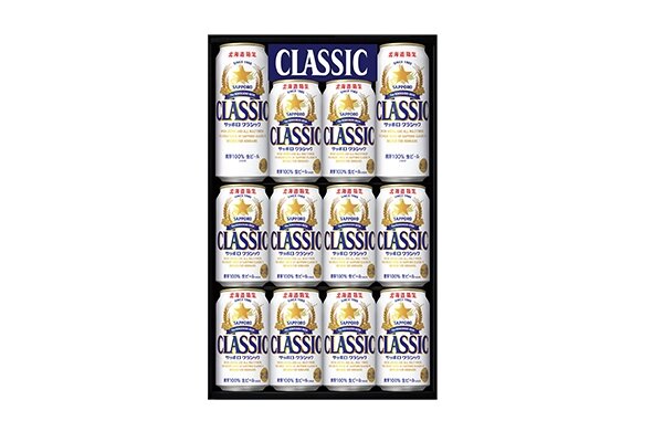 サッポロ クラシック缶350ml×10本、サッポロ クラシック缶500ml×2本