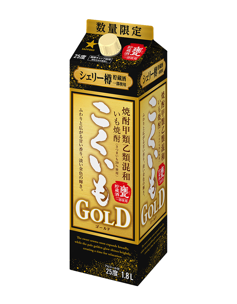 焼酎甲類乙類混和いも焼酎 こくいもGOLD