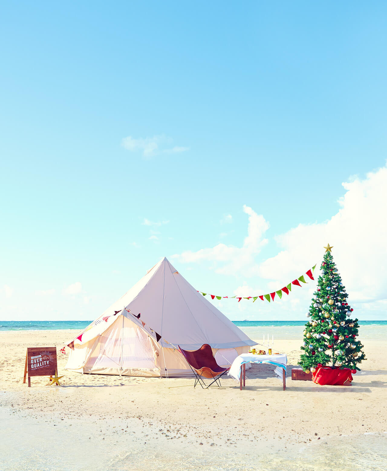 SAPPORO OVER QUALITY × Beach Christmas HAMASHIMA
