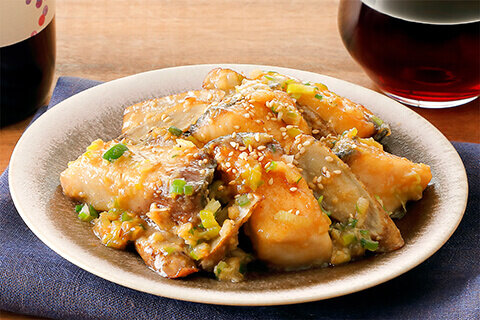 ブリとごぼうのネギ味噌炒め:画像