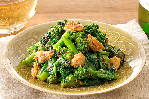 あさりと菜の花の洋風からし和え:画像