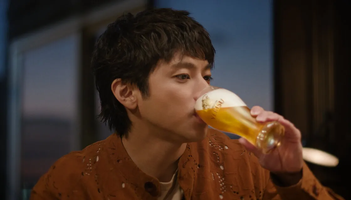 画像：ヱビス「満たされる時間」篇 CMカット1